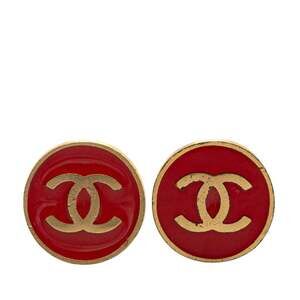 Chanel Cc Logo Clip-On Earrings Gold- #209406C58B